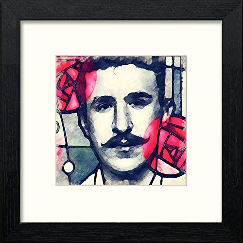 lumartos Rennie Mackintosh Portrait – Black Wood Frame Wall Art – Framed Wall Art Print by Lumartos Premium Home Décor