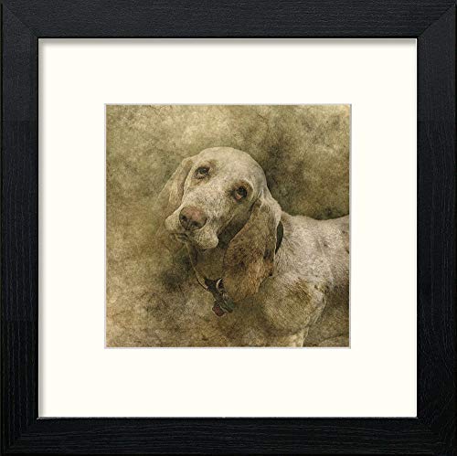 lumartos Sad Eyes – Black Wood Frame Wall Art – Framed Wall Art Print by Lumartos Premium Home Décor