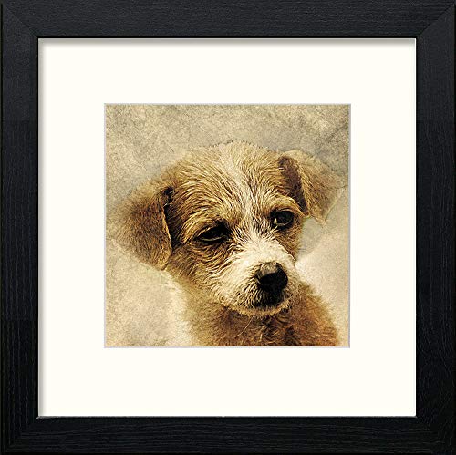 lumartos Small Dog – Black Wood Frame Wall Art – Framed Wall Art Print by Lumartos Premium Home Décor