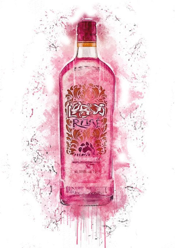 lumartos Spanish Rose Splash Print – A4 Frame Wall Art – Framed Wall Art Print by Lumartos Premium Home Décor