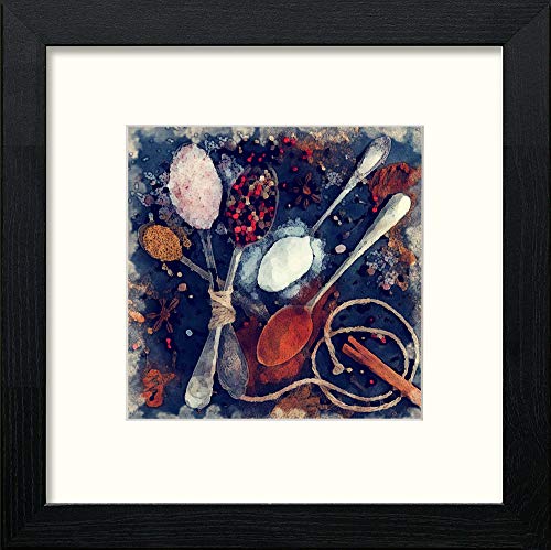 lumartos Spice Of Life – Black Wood Frame Wall Art – Framed Wall Art Print by Lumartos Premium Home Décor