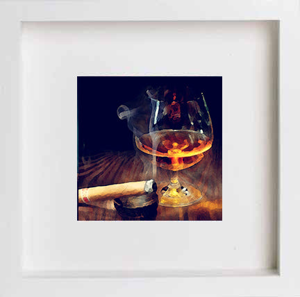 lumartos Still Life Fine Malt 0293 – White Frame Wall Art – Framed Wall Art Print by Lumartos Premium Home Décor