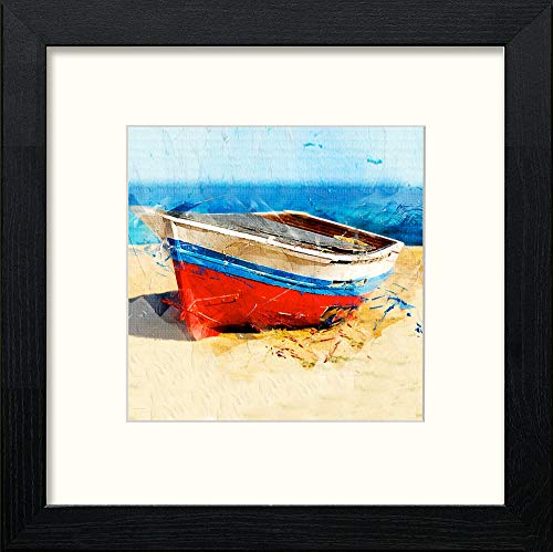 lumartos Stone Window Sketch – Black Wood Frame Wall Art – Framed Wall Art Print by Lumartos Premium Home Décor