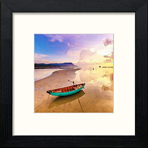 lumartos Stranded – Black Wood Frame Wall Art – Framed Wall Art Print by Lumartos Premium Home Décor