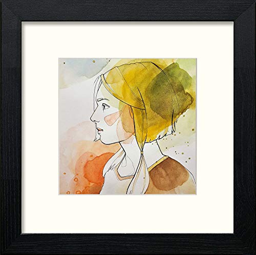 lumartos Stunning Water Colour and Ink Study – Black Wood Frame Wall Art – Framed Wall Art Print by Lumartos Premium Home Décor
