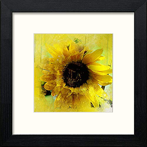 lumartos Sunflowers – Black Wood Frame Wall Art – Framed Wall Art Print by Lumartos Premium Home Décor