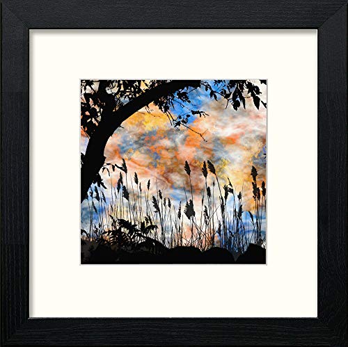 lumartos Sunset – Black Wood Frame Wall Art – Framed Wall Art Print by Lumartos Premium Home Décor