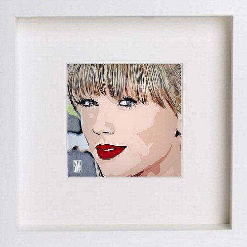 lumartos Taylor Swift 191 – Wooden Box Frame Frame Wall Art – Framed Wall Art Print by Lumartos Premium Home Décor