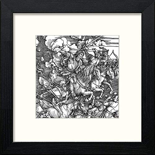 lumartos The Four Horsemen – Black Wood Frame Wall Art – Framed Wall Art Print by Lumartos Premium Home Décor