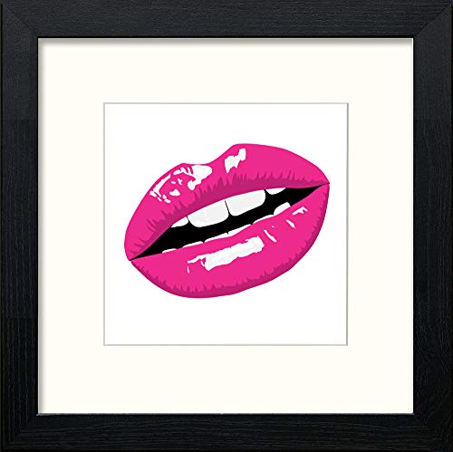 lumartos The Kiss – Black Wood Frame Wall Art – Framed Wall Art Print by Lumartos Premium Home Décor