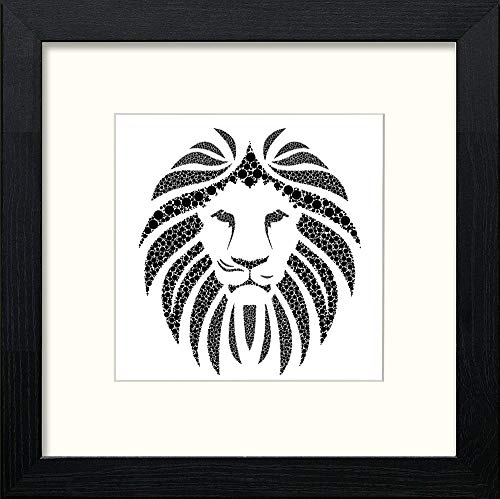 lumartos The Lion King – Black Wood Frame Wall Art – Framed Wall Art Print by Lumartos Premium Home Décor