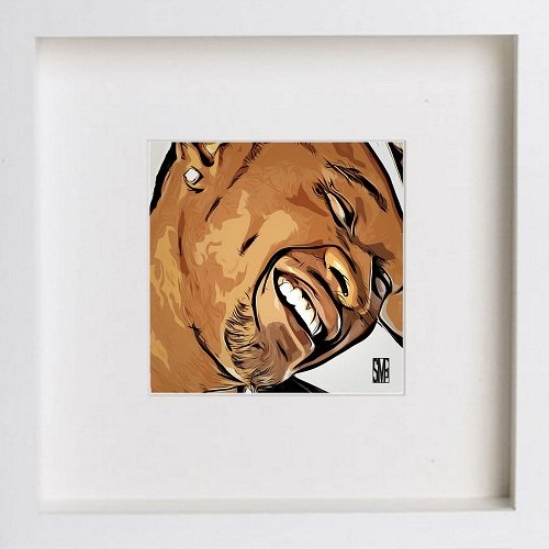 lumartos Usher 197 – White Frame Wall Art – Framed Wall Art Print by Lumartos Premium Home Décor