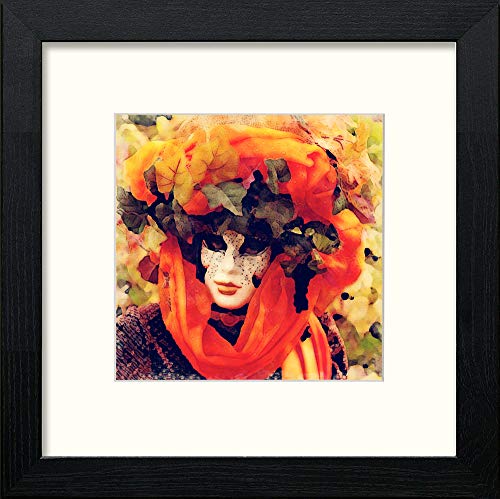 lumartos Venice Carnival – Black Wood Frame Wall Art – Framed Wall Art Print by Lumartos Premium Home Décor