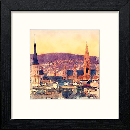 lumartos Vienna – Black Wood Frame Wall Art – Framed Wall Art Print by Lumartos Premium Home Décor
