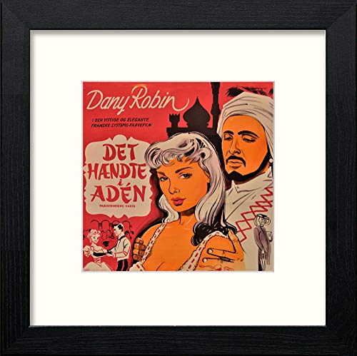 lumartos Vintage Aladdin Poster – Black Wood Frame Wall Art – Framed Wall Art Print by Lumartos Premium Home Décor