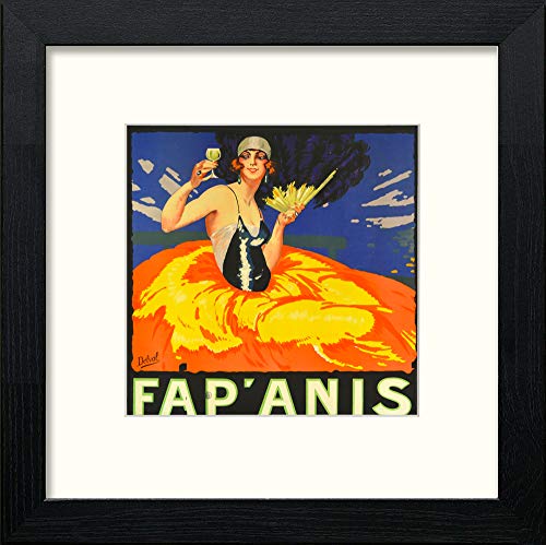 lumartos Vintage Art Deco – Black Wood Frame Wall Art – Framed Wall Art Print by Lumartos Premium Home Décor