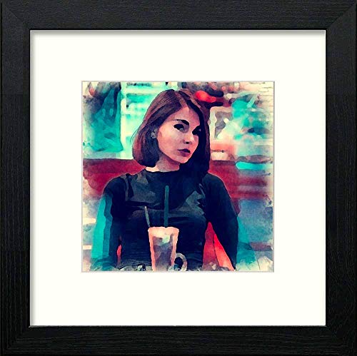 lumartos Vintage Cappuccino – Black Wood Frame Wall Art – Framed Wall Art Print by Lumartos Premium Home Décor