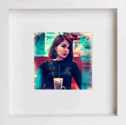 lumartos Vintage Cappuccino Coffee – White Frame Wall Art – Framed Wall Art Print by Lumartos Premium Home Décor