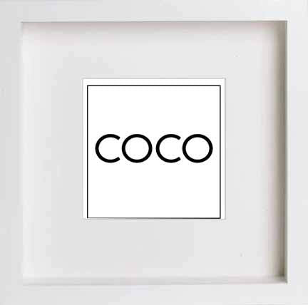lumartos Vintage Coco – White Frame Wall Art – Framed Wall Art Print by Lumartos Premium Home Décor