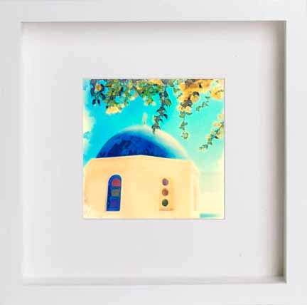 lumartos Vintage Crete At Noon – White Frame Wall Art – Framed Wall Art Print by Lumartos Premium Home Décor