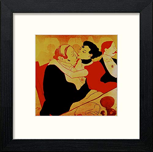 lumartos Vintage French Poster – Black Wood Frame Wall Art – Framed Wall Art Print by Lumartos Premium Home Décor