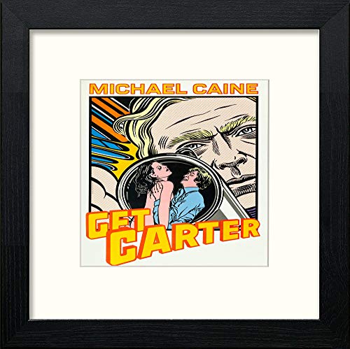 lumartos Vintage Get Carter Poster – Black Wood Frame Wall Art – Framed Wall Art Print by Lumartos Premium Home Décor