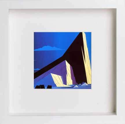 lumartos Vintage Grazing At Sunset – White Frame Wall Art – Framed Wall Art Print by Lumartos Premium Home Décor