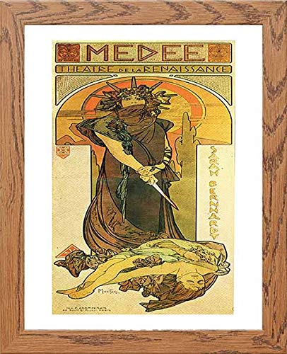 lumartos Vintage Greek God Poster Medea – Framed Wall Art Print by Lumartos Premium Home Décor