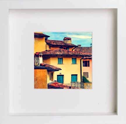 lumartos Vintage Italy Sorrento – White Frame Wall Art – Framed Wall Art Print by Lumartos Premium Home Décor