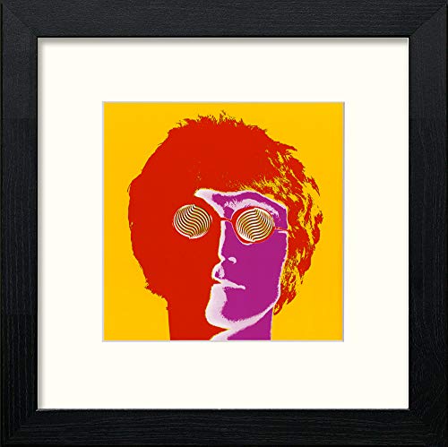 lumartos Vintage John Lennon Poster – Black Wood Frame Wall Art – Framed Wall Art Print by Lumartos Premium Home Décor