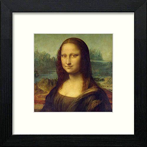 lumartos Vintage Mona Lisa – Black Wood Frame Wall Art – Framed Wall Art Print by Lumartos Premium Home Décor