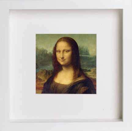 lumartos Vintage Mona Lisa – White Frame Wall Art – Framed Wall Art Print by Lumartos Premium Home Décor