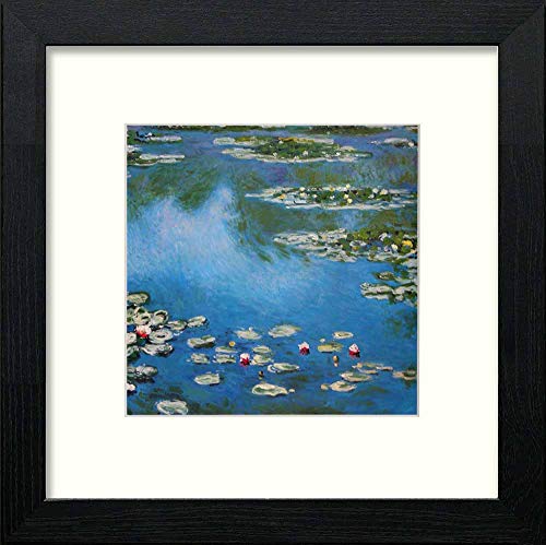 lumartos Vintage Monet – Black Wood Frame Wall Art – Framed Wall Art Print by Lumartos Premium Home Décor