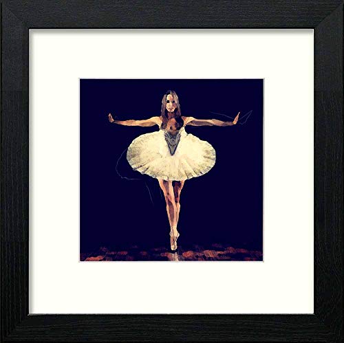 lumartos Vintage On Your Toes – Black Wood Frame Wall Art – Framed Wall Art Print by Lumartos Premium Home Décor