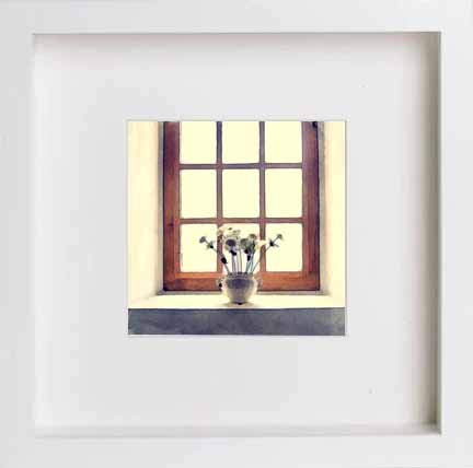 lumartos Vintage Our Window – White Frame Wall Art – Framed Wall Art Print by Lumartos Premium Home Décor