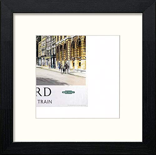 lumartos Vintage Oxford Poster – Black Wood Frame Wall Art – Framed Wall Art Print by Lumartos Premium Home Décor