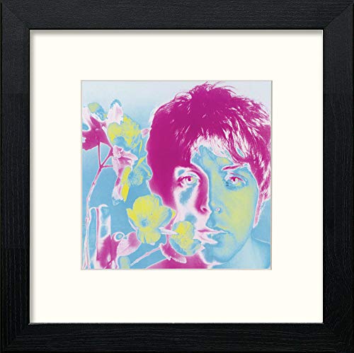 lumartos Vintage Paul Mccartney Poster – Black Wood Frame Wall Art – Framed Wall Art Print by Lumartos Premium Home Décor