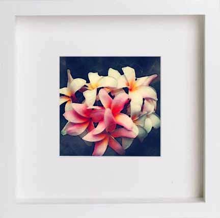 lumartos Vintage Pink And Yellow Floral – White Frame Wall Art – Framed Wall Art Print by Lumartos Premium Home Décor