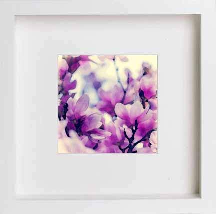 lumartos Vintage Pink Petals – White Frame Wall Art – Framed Wall Art Print by Lumartos Premium Home Décor