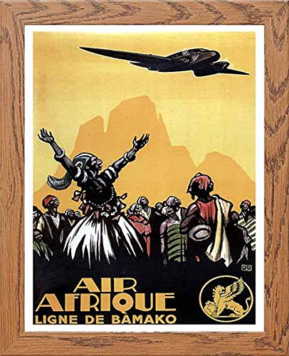 lumartos Vintage Poster Air Afrique – Framed Wall Art Print by Lumartos Premium Home Décor