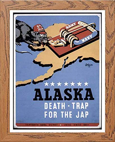 lumartos Vintage Poster Alaska – Framed Wall Art Print by Lumartos Premium Home Décor