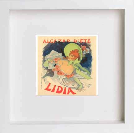 lumartos Vintage Poster Alcazar Dete Lidia – White Frame Wall Art – Framed Wall Art Print by Lumartos Premium Home Décor