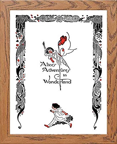 lumartos Vintage Poster Alice's Adventures – Framed Wall Art Print by Lumartos Premium Home Décor