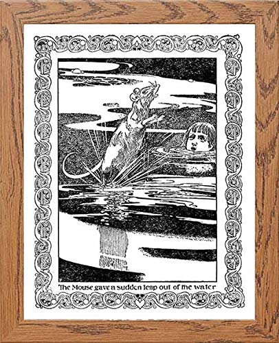 lumartos Vintage Poster Alice's Adventures – Framed Wall Art Print by Lumartos Premium Home Décor