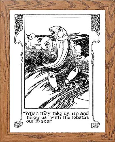 lumartos Vintage Poster Alice's Adventures – Framed Wall Art Print by Lumartos Premium Home Décor