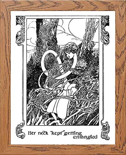 lumartos Vintage Poster Alice's Adventures – Framed Wall Art Print by Lumartos Premium Home Décor