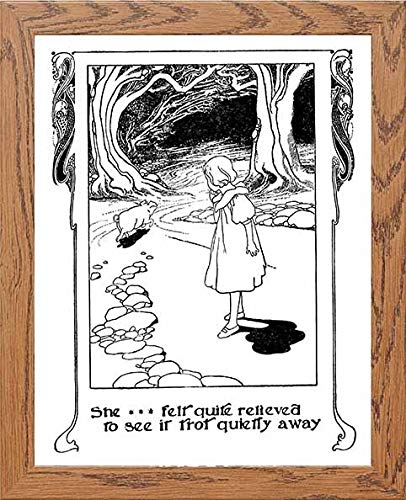 lumartos Vintage Poster Alice's Adventures – Framed Wall Art Print by Lumartos Premium Home Décor