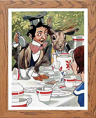 lumartos Vintage Poster Alice's Adventures – Framed Wall Art Print by Lumartos Premium Home Décor