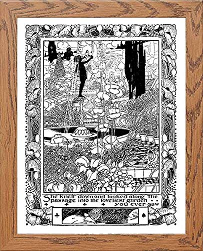 lumartos Vintage Poster Alice's Adventures – Framed Wall Art Print by Lumartos Premium Home Décor