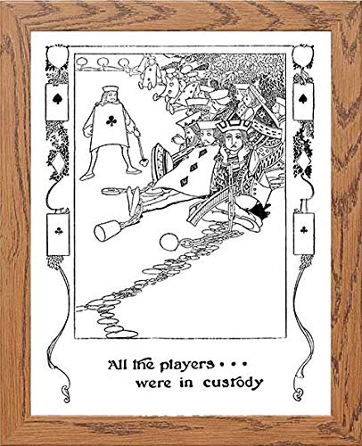 lumartos Vintage Poster Alice's Adventures – Framed Wall Art Print by Lumartos Premium Home Décor